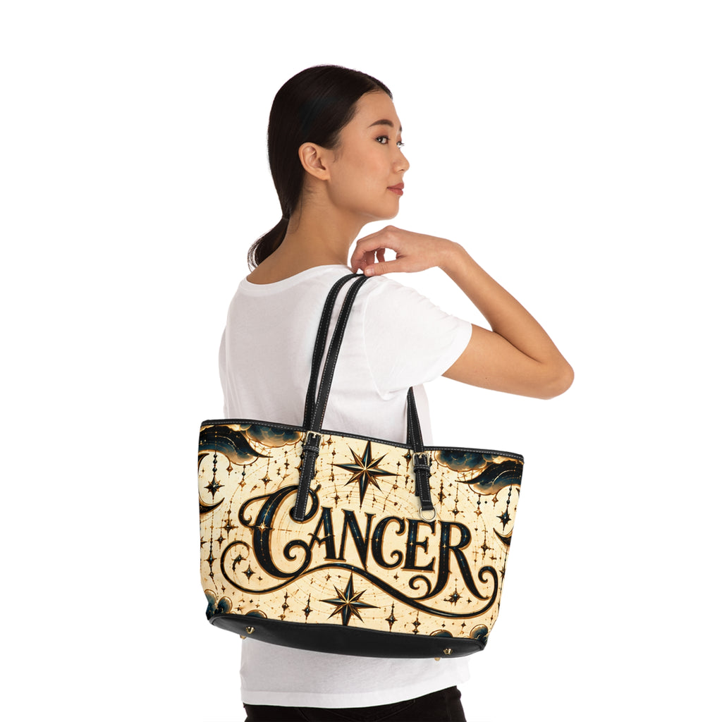 Cancer Zodiac Leather Shoulder Bag