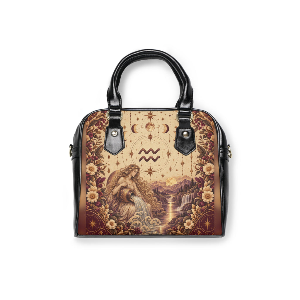 Aquarius Zodiac Shoulder Handbag