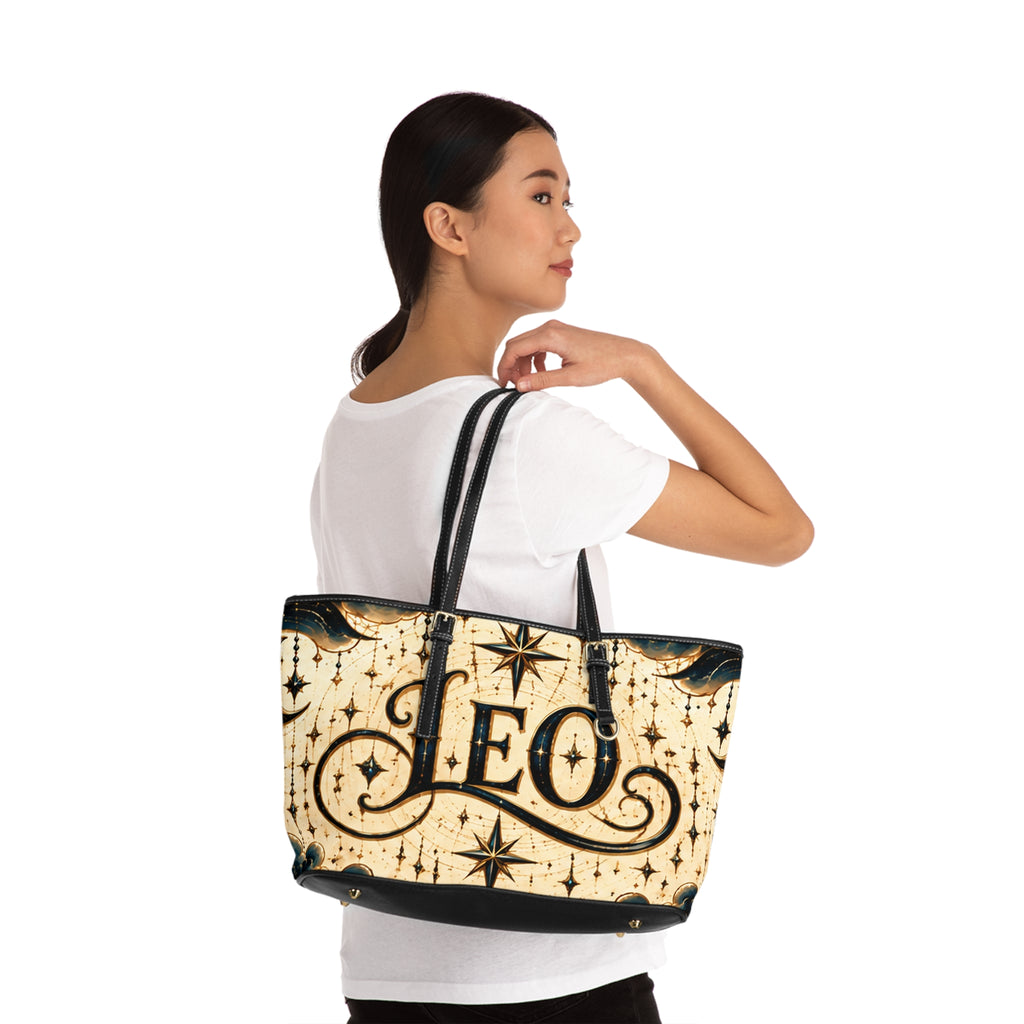 Leo Zodiac Lion Leather Shoulder Bag