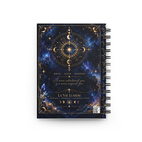 Aquarius Zodiac Spiral Bound Journal