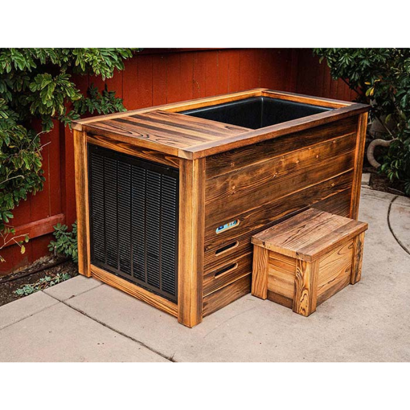 Kooru Handcrafted Redwood Cold Plunge Tub