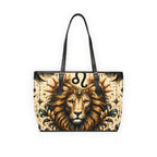 Leo Zodiac Lion Leather Shoulder Bag