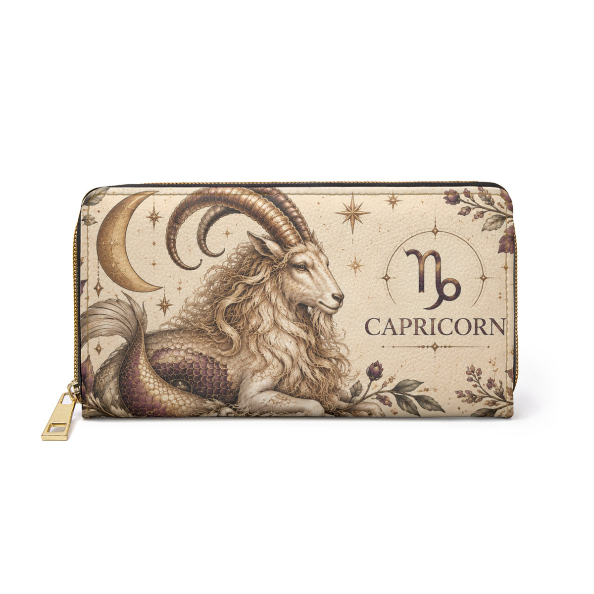 Capricorn Zodiac Celestial Zipper Wallet