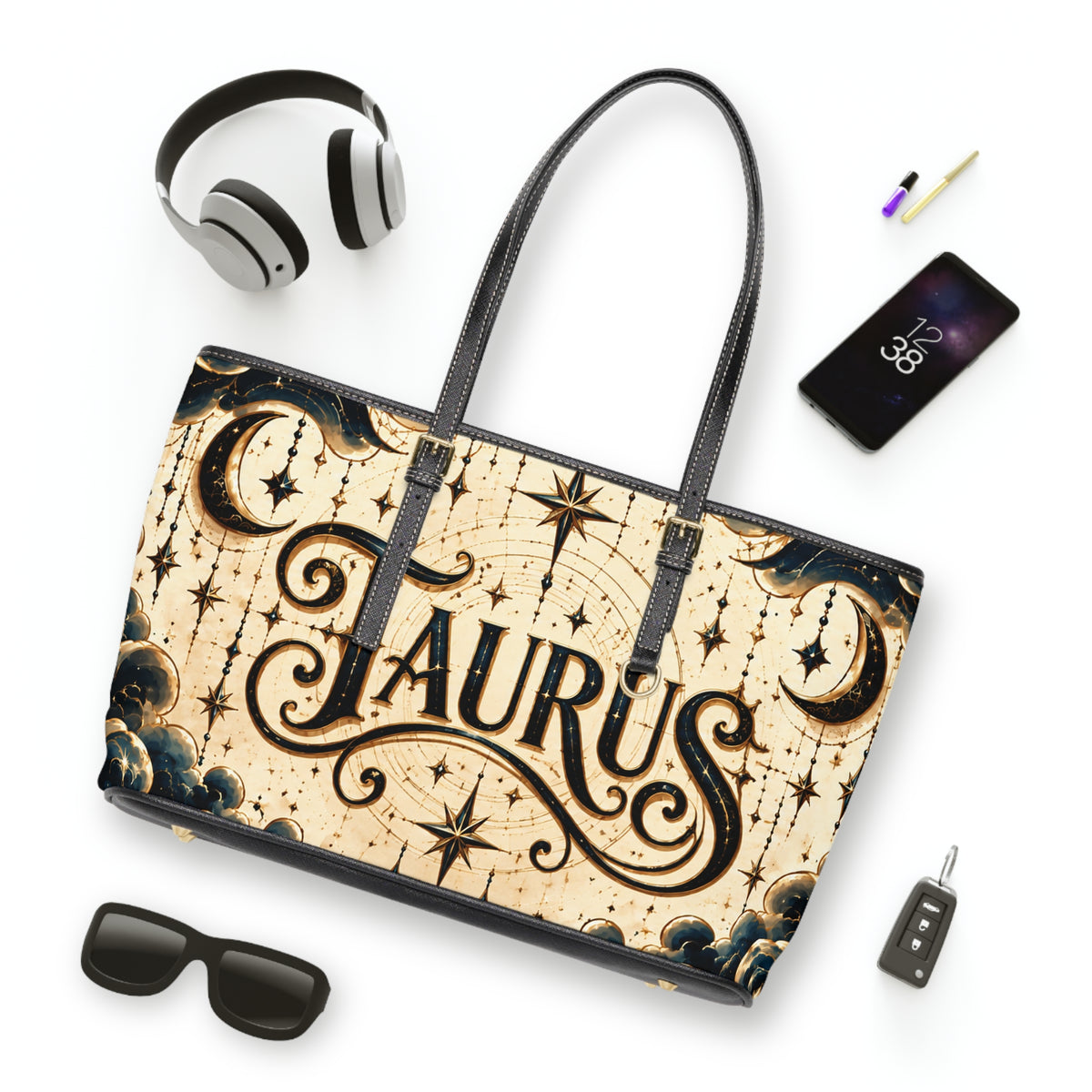 Taurus Zodiac Leather Shoulder Bag