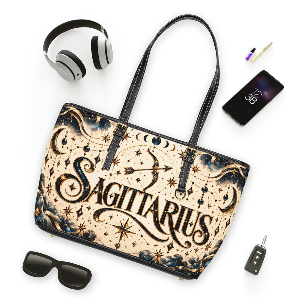 Sagittarius Zodiac Leather Shoulder Bag