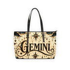 Gemini Zodiac Leather Shoulder Bag