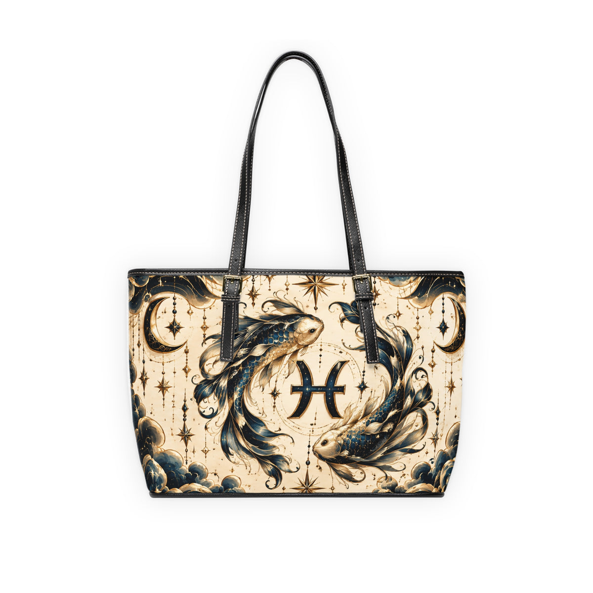 Pisces Zodiac Leather Shoulder Bag