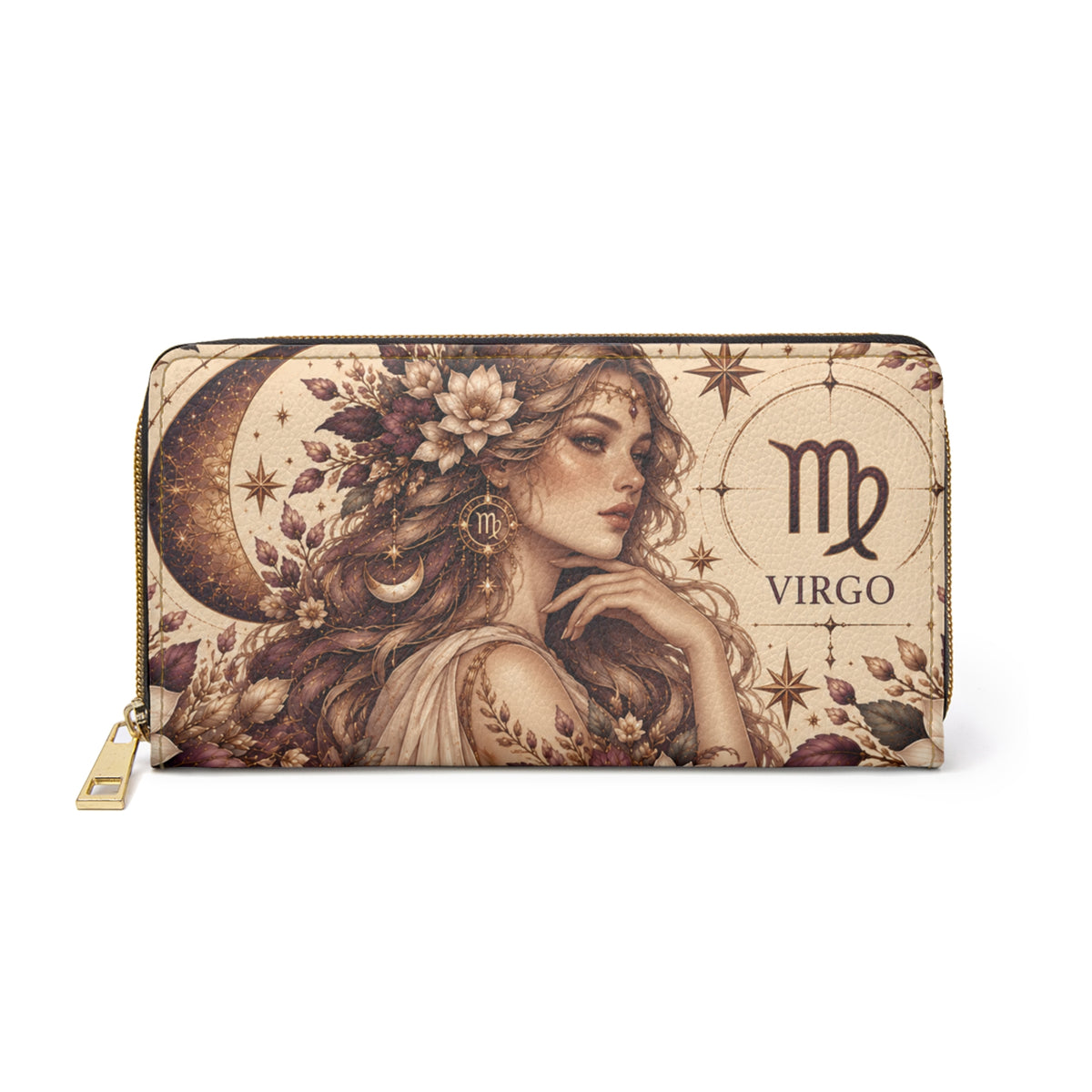 Virgo Zodiac Celestial Zipper Wallet