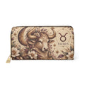 Taurus Zodiac Celestial Zipper Wallet