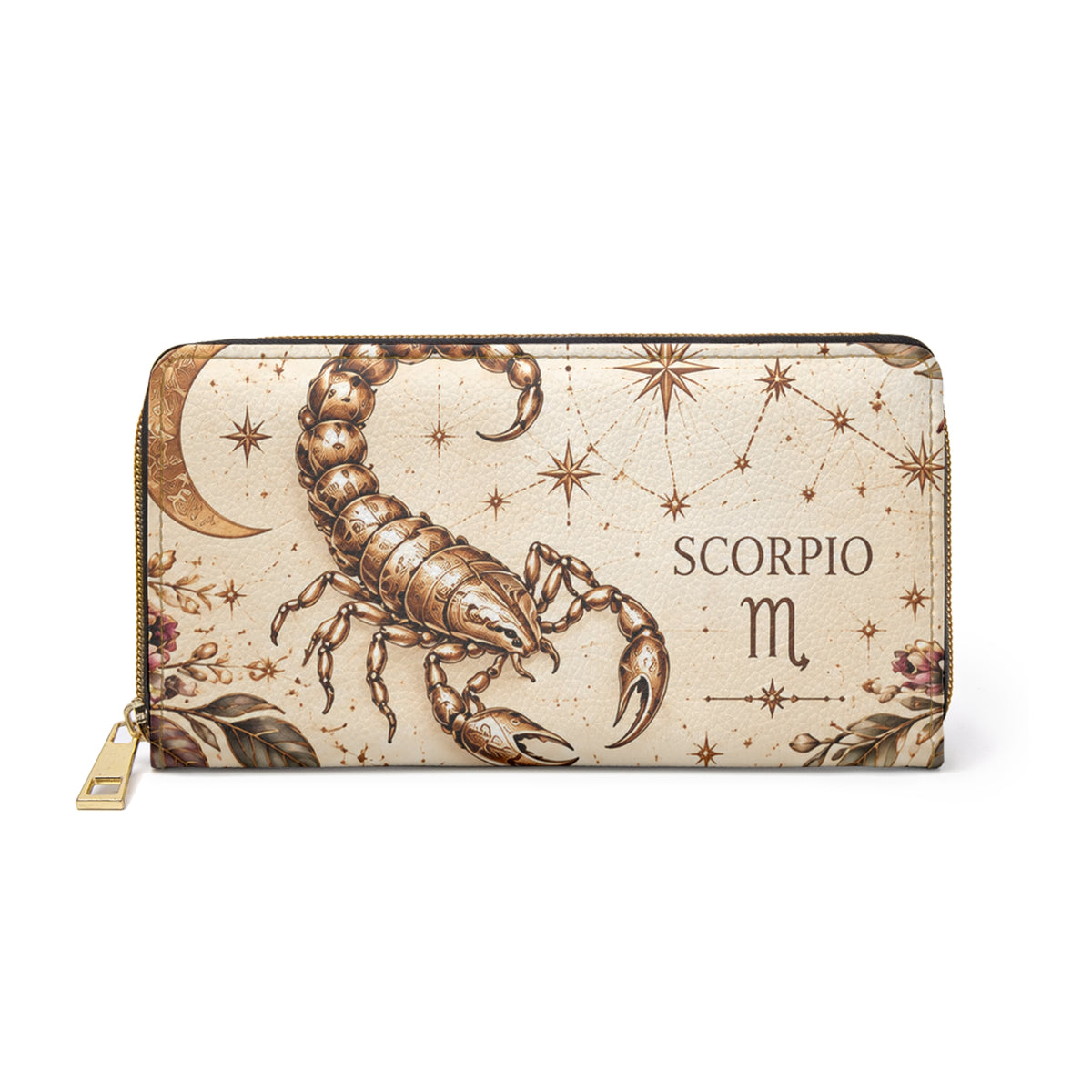 Scorpio Zodiac Scorpion Celestial Zipper Wallet