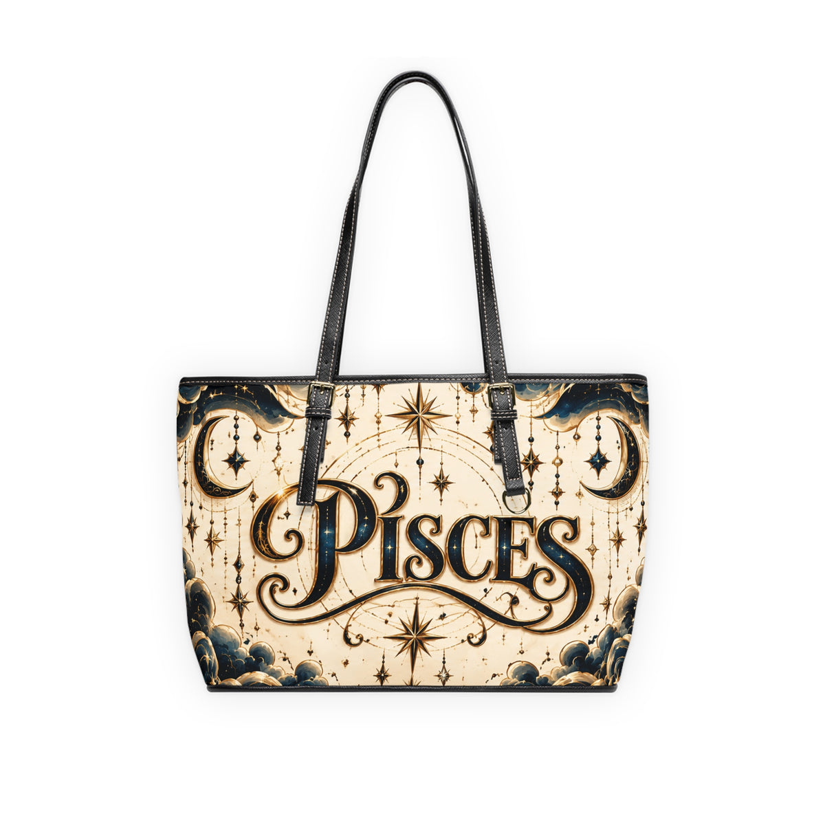 Pisces Zodiac Leather Shoulder Bag