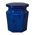 18 in. Hex Ceramic Outdoor Garden Stool