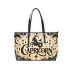 Capricorn Zodiac Leather Shoulder Bag