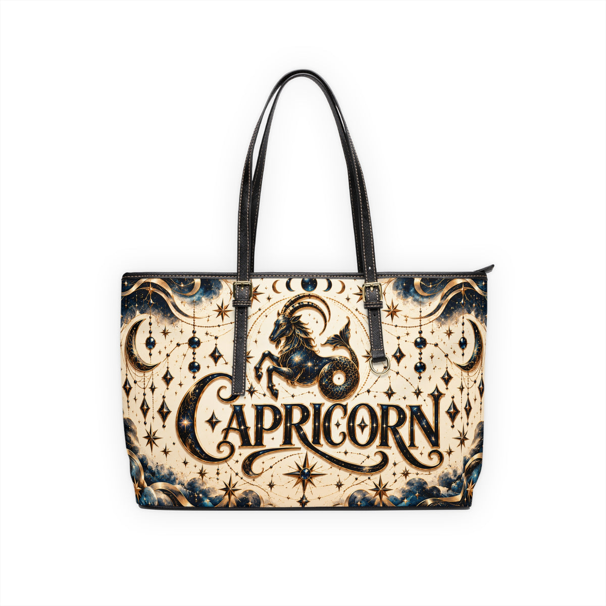 Capricorn Zodiac Leather Shoulder Bag