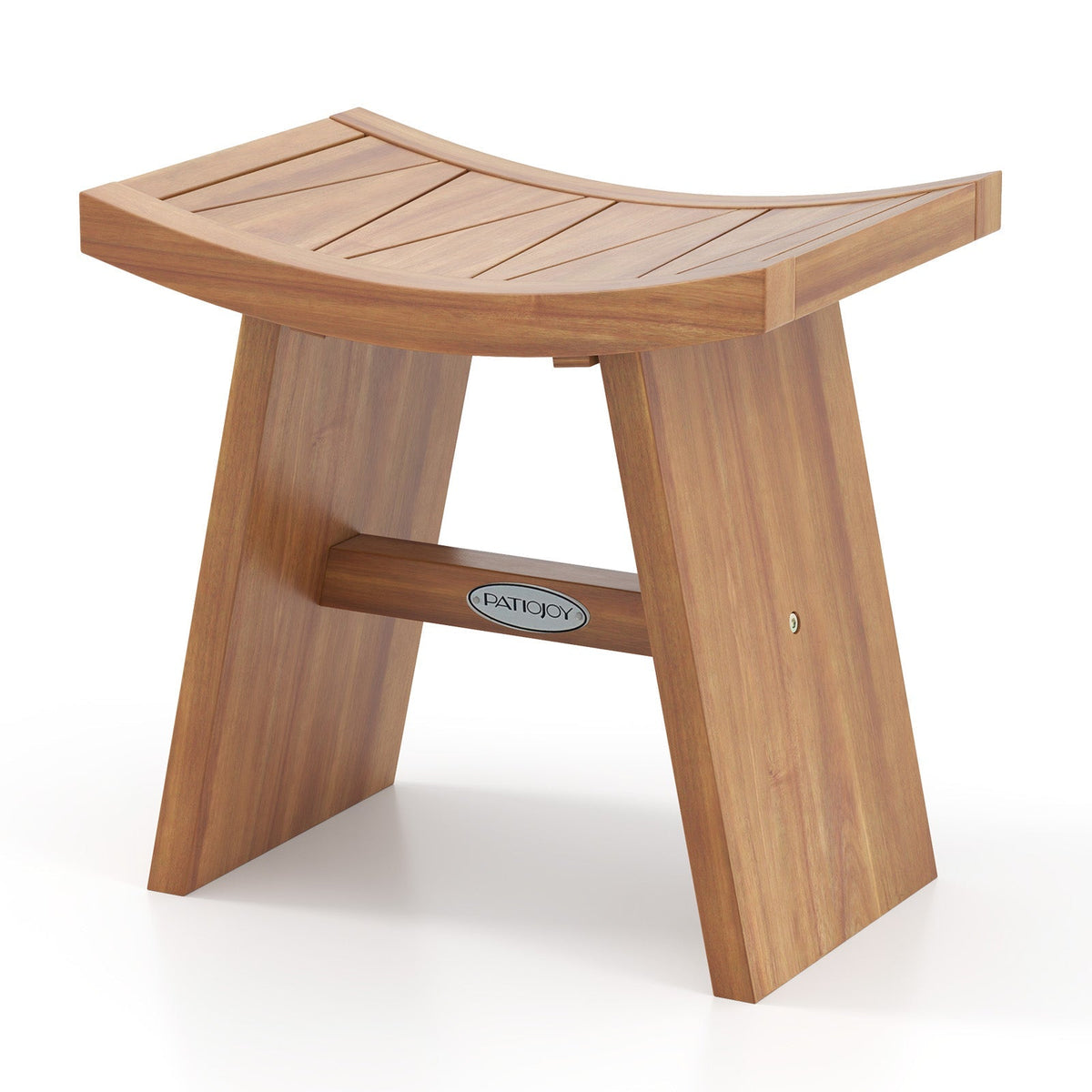 18-Inch Curved Teak Shower Bench