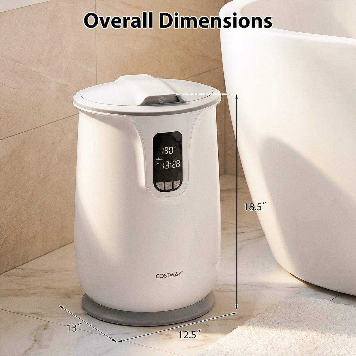 20L Luxury Towel Warmer with Timer and Child Lock