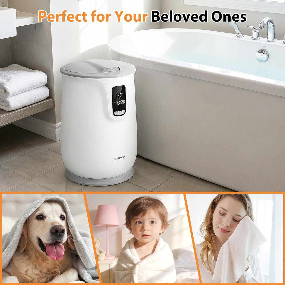 20L Luxury Towel Warmer with Timer and Child Lock