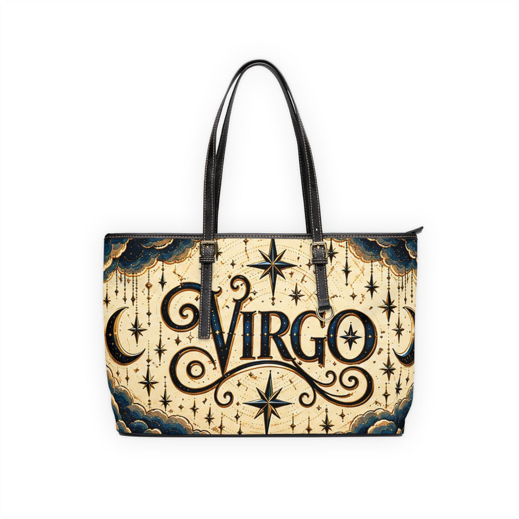 Virgo Zodiac Leather Shoulder Bag