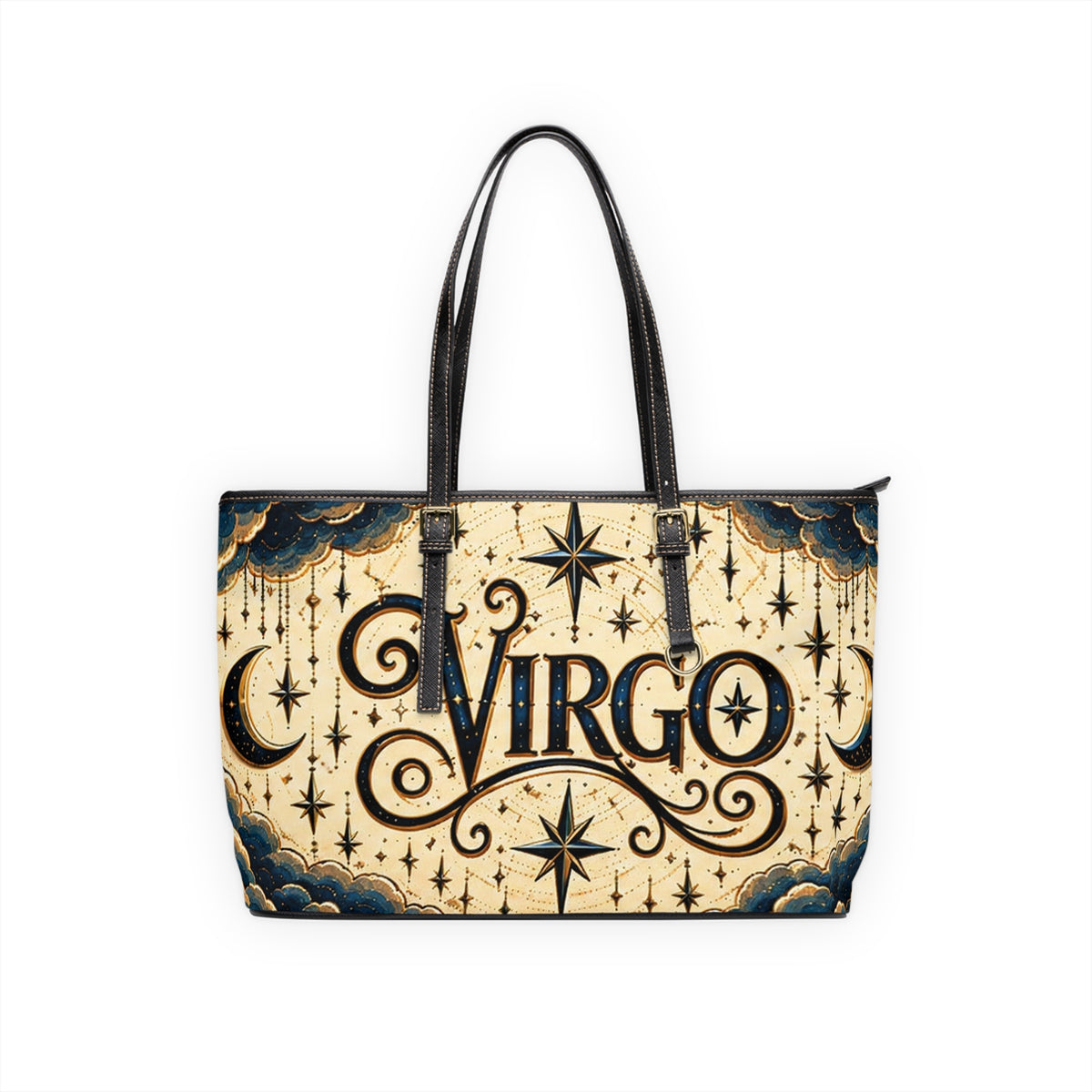 Virgo Zodiac Leather Shoulder Bag