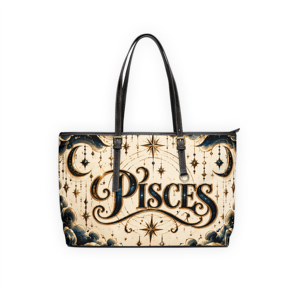 Pisces Zodiac Leather Shoulder Bag