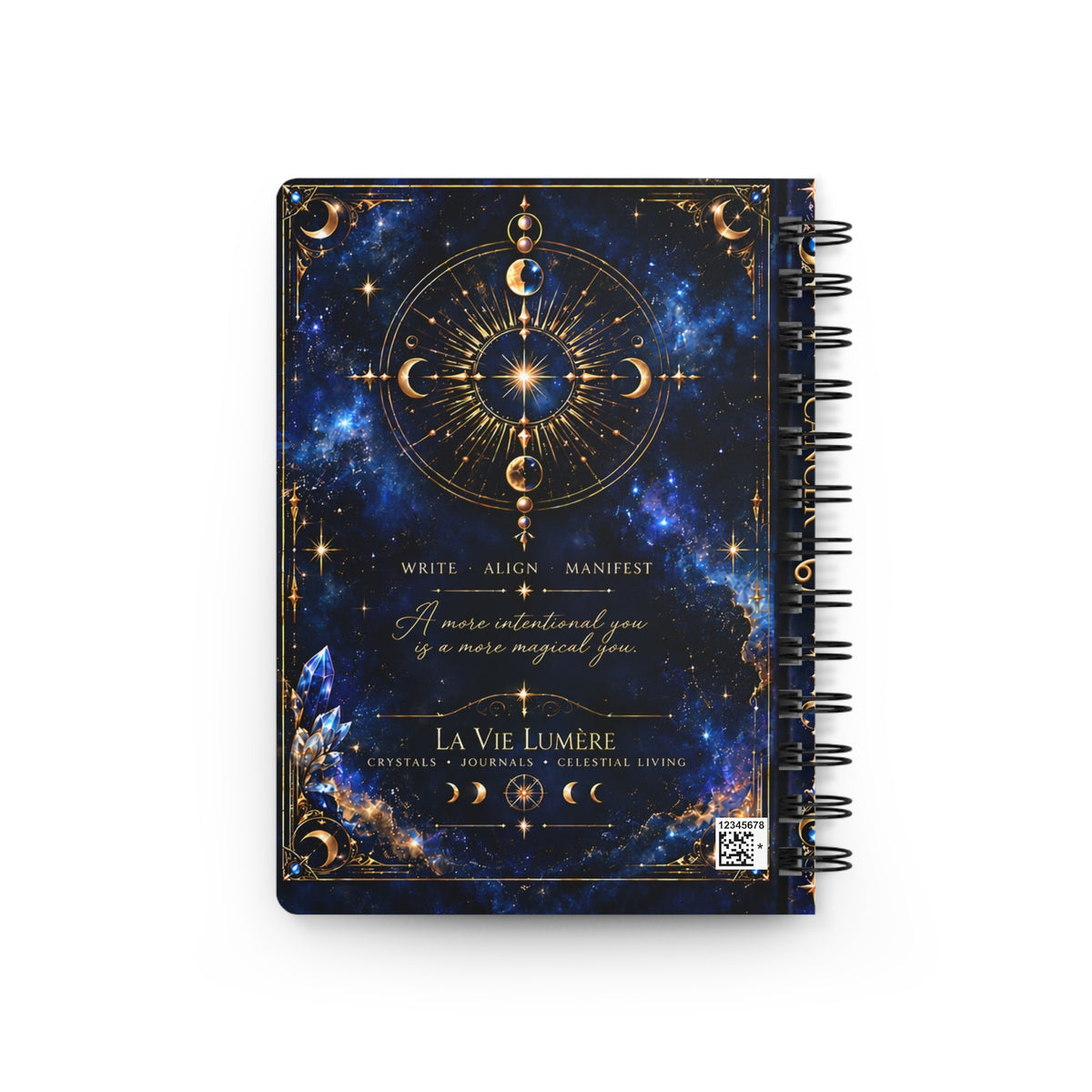 Cancer Zodiac Spiral Bound Journal