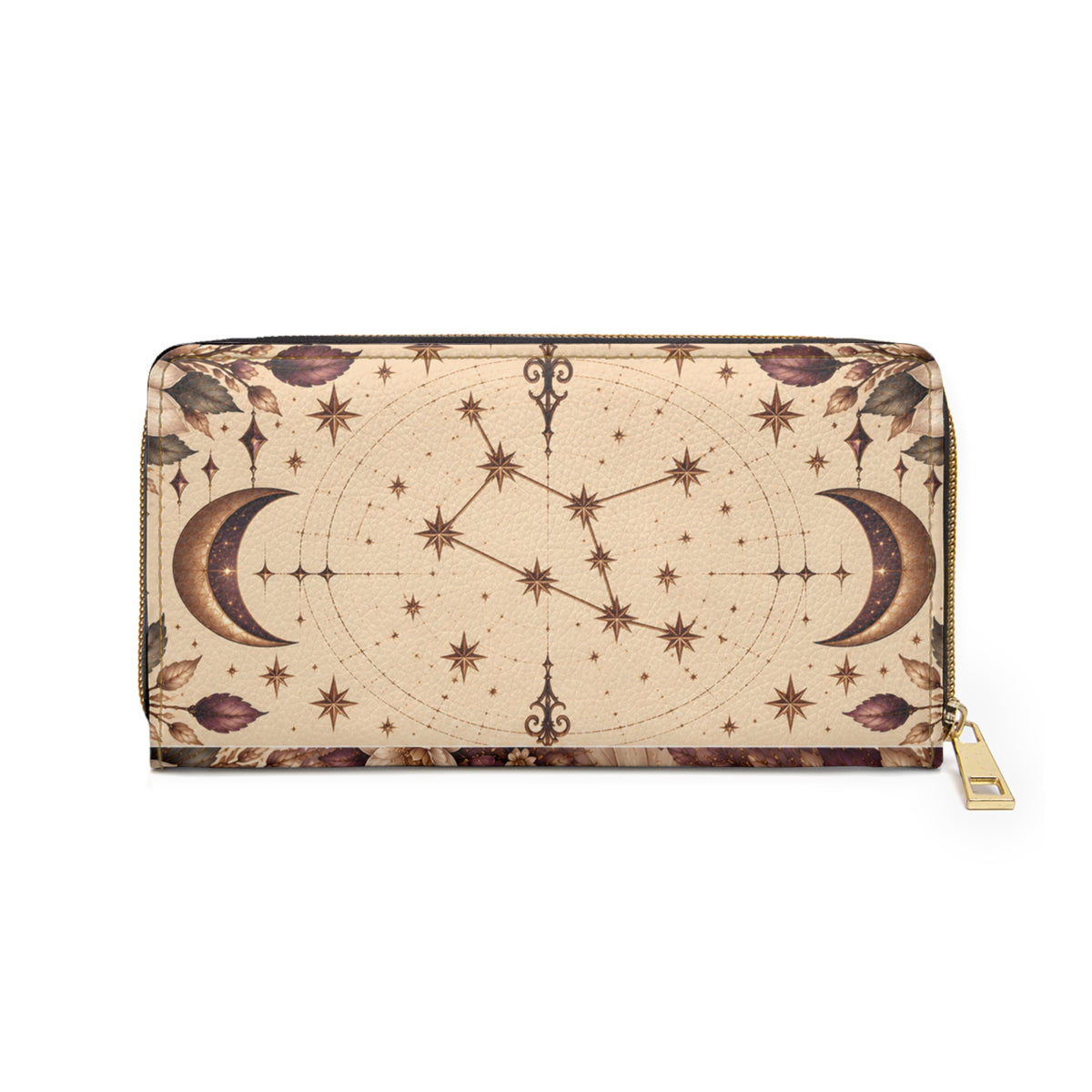 Virgo Zodiac Celestial Zipper Wallet