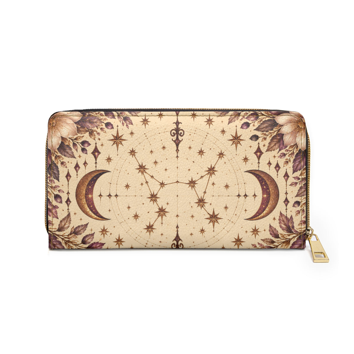 Pisces Zodiac Celestial Zipper Wallet