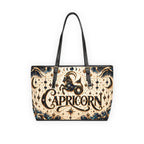 Capricorn Zodiac Leather Shoulder Bag