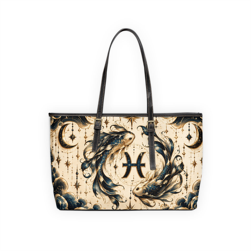 Pisces Zodiac Leather Shoulder Bag