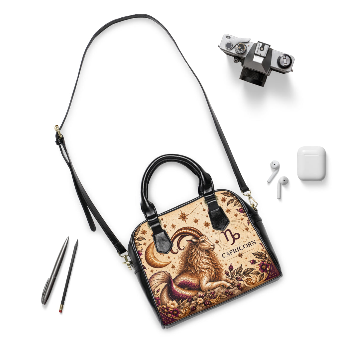 Capricorn Zodiac Shoulder Handbag