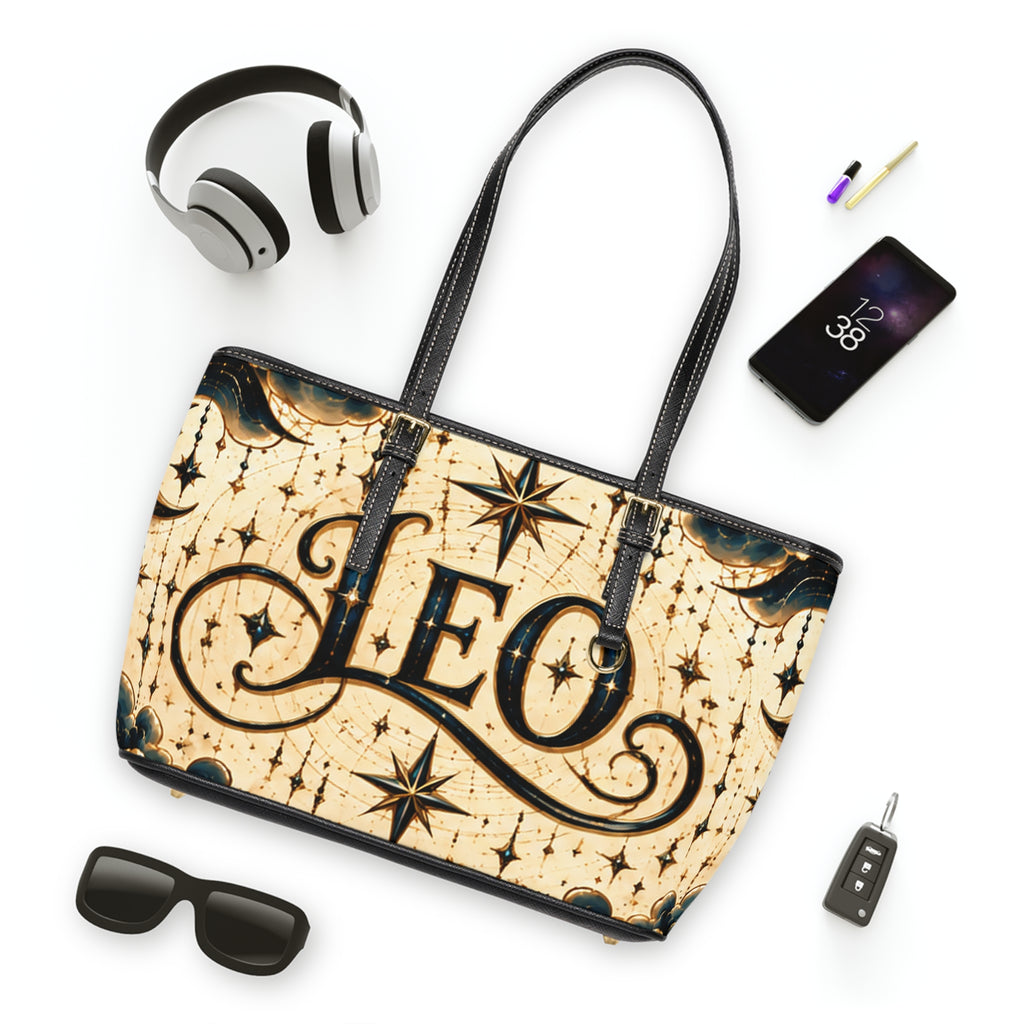 Leo Zodiac Lion Leather Shoulder Bag