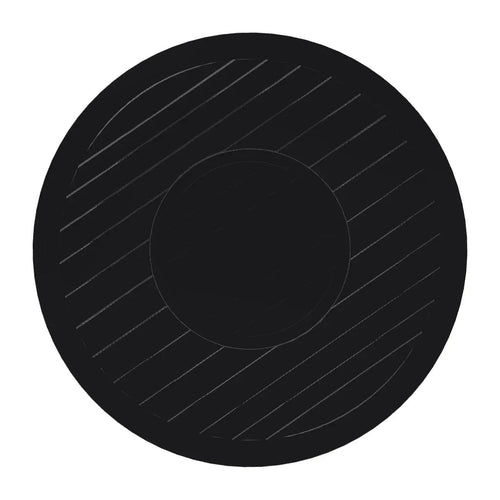 54" Round Marine Grade Polymer Chat Height Outdoor Fire Table