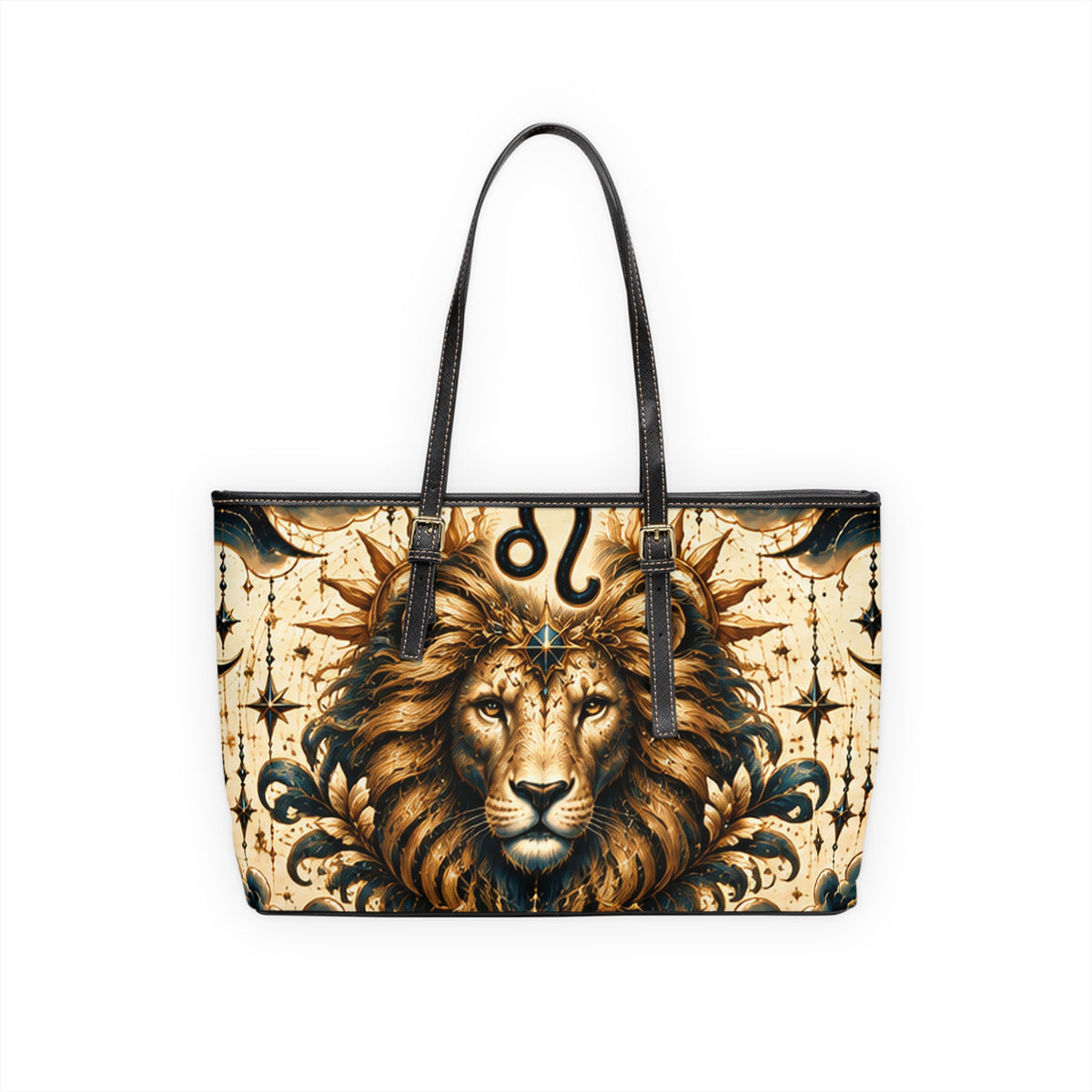 Leo Zodiac Lion Leather Shoulder Bag