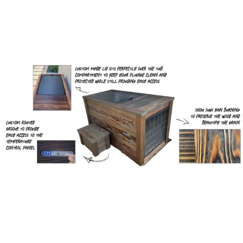 Kooru Handcrafted Redwood Cold Plunge Tub