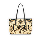 Cancer Zodiac Leather Shoulder Bag