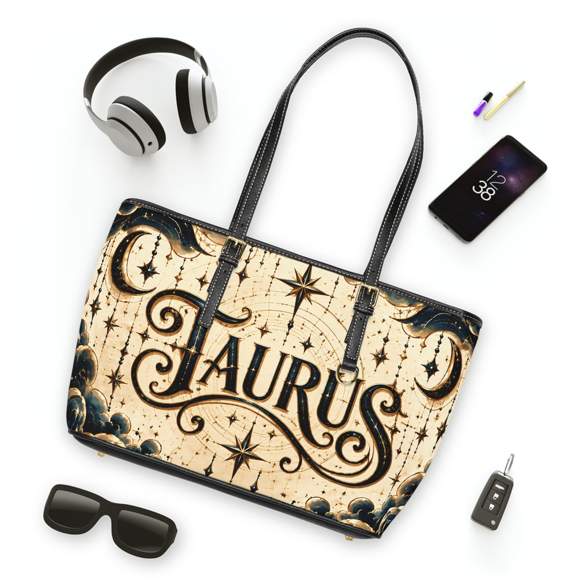 Taurus Zodiac Leather Shoulder Bag