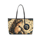 Virgo Zodiac Leather Shoulder Bag