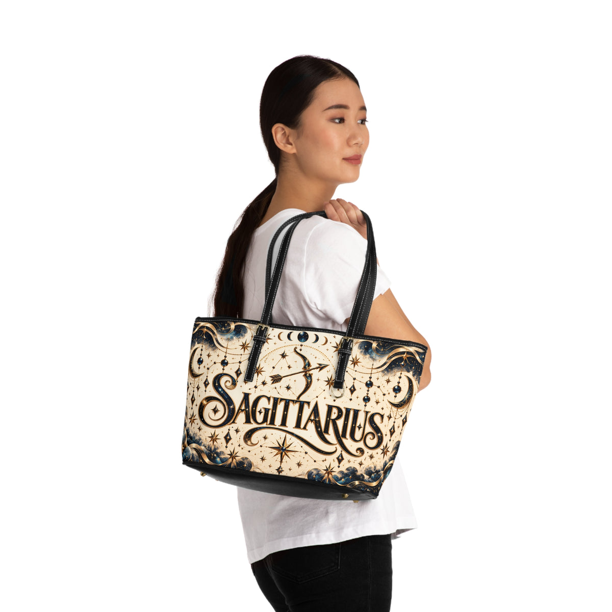 Sagittarius Zodiac Leather Shoulder Bag
