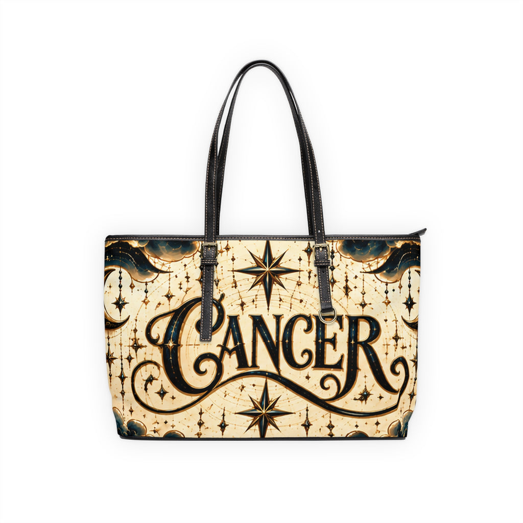 Cancer Zodiac Leather Shoulder Bag