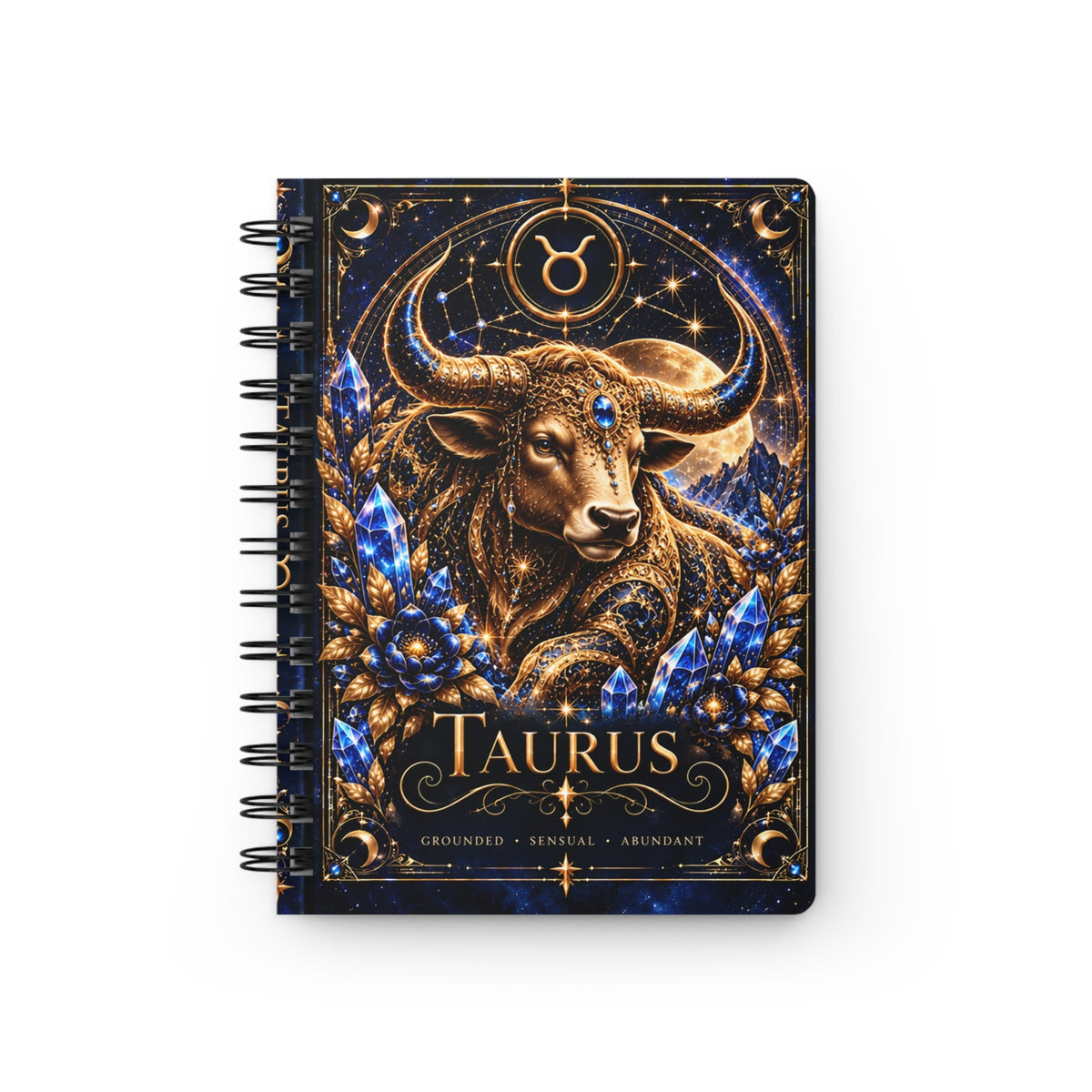 Taurus Zodiac Spiral Bound Journal