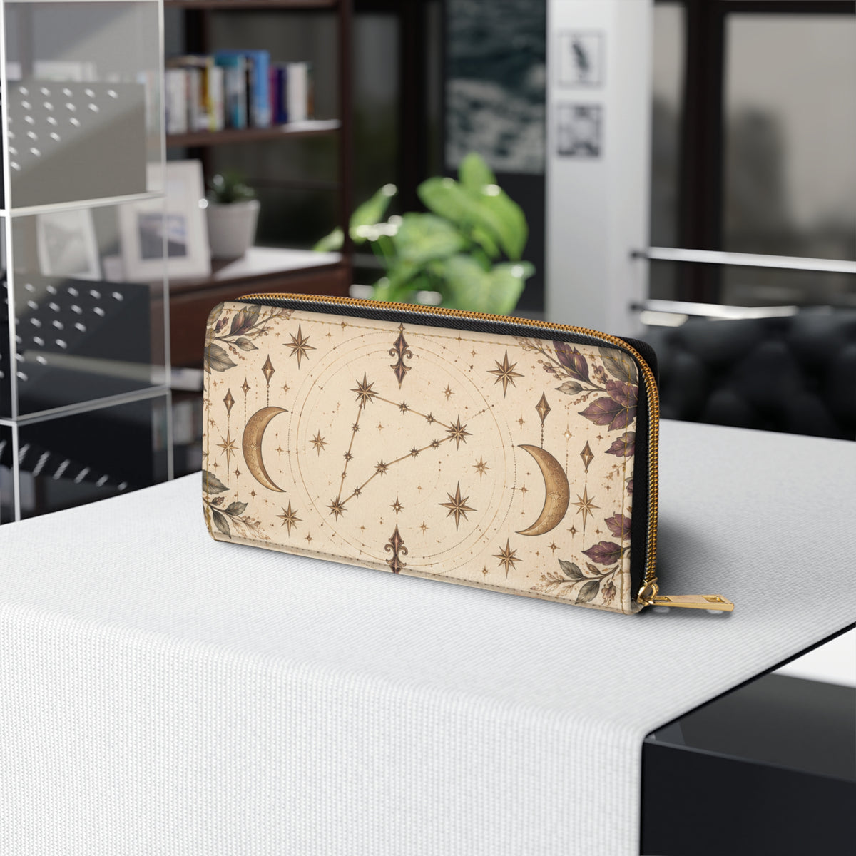 Capricorn Zodiac Celestial Zipper Wallet