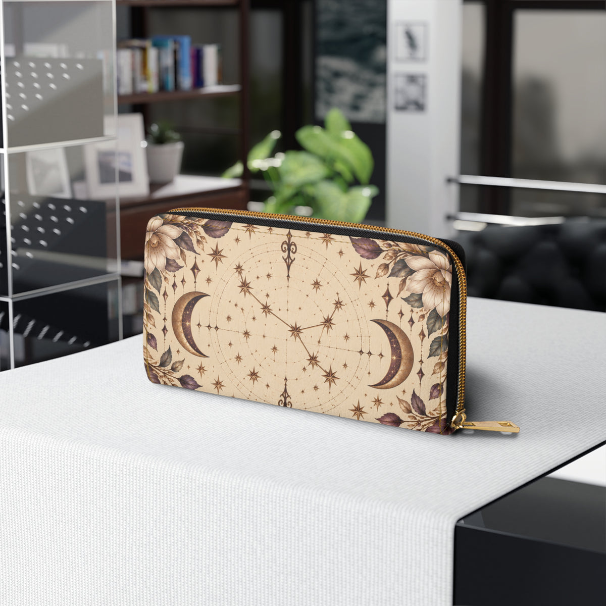 Taurus Zodiac Celestial Zipper Wallet