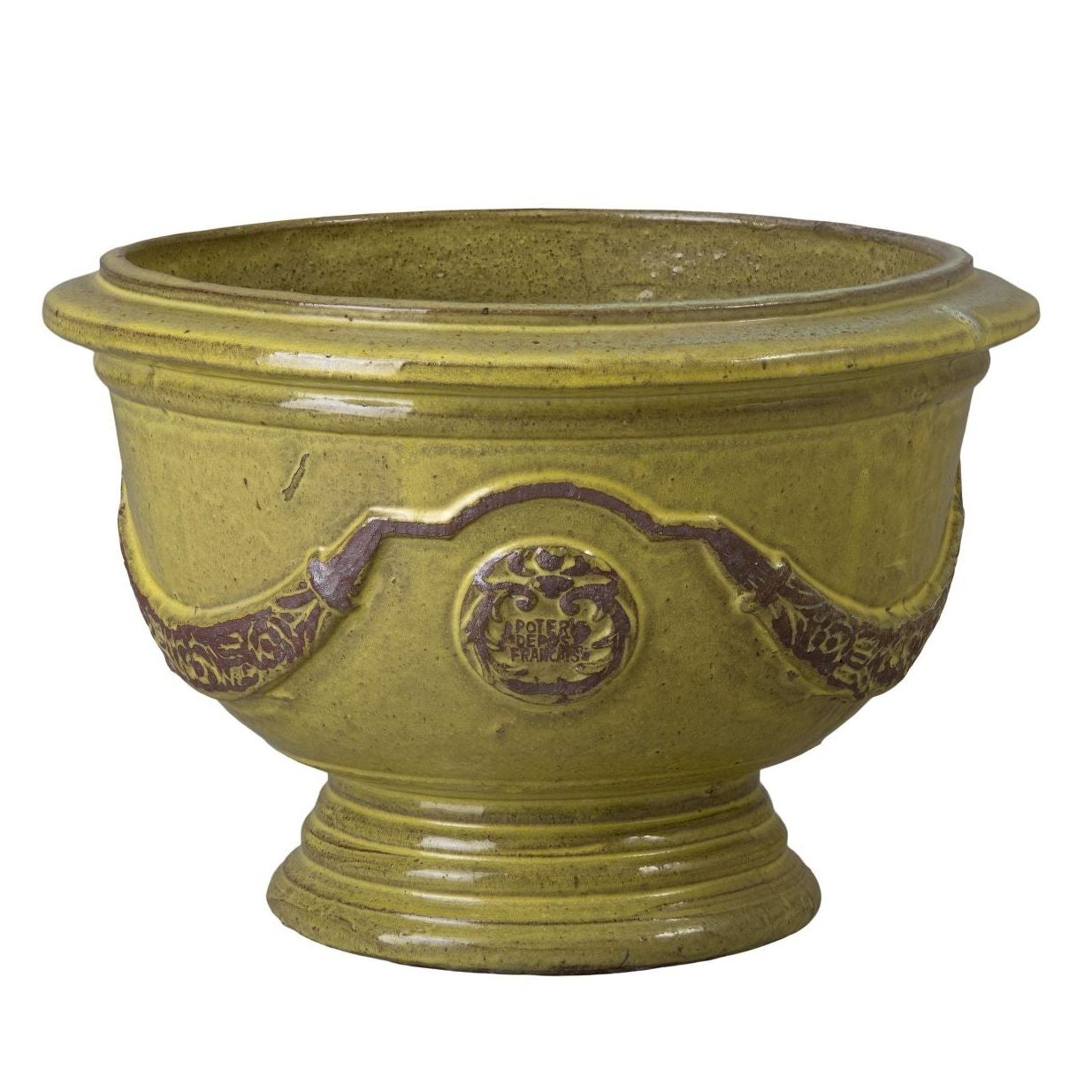 Anduze French Yellow Ceramic Outdoor Planter