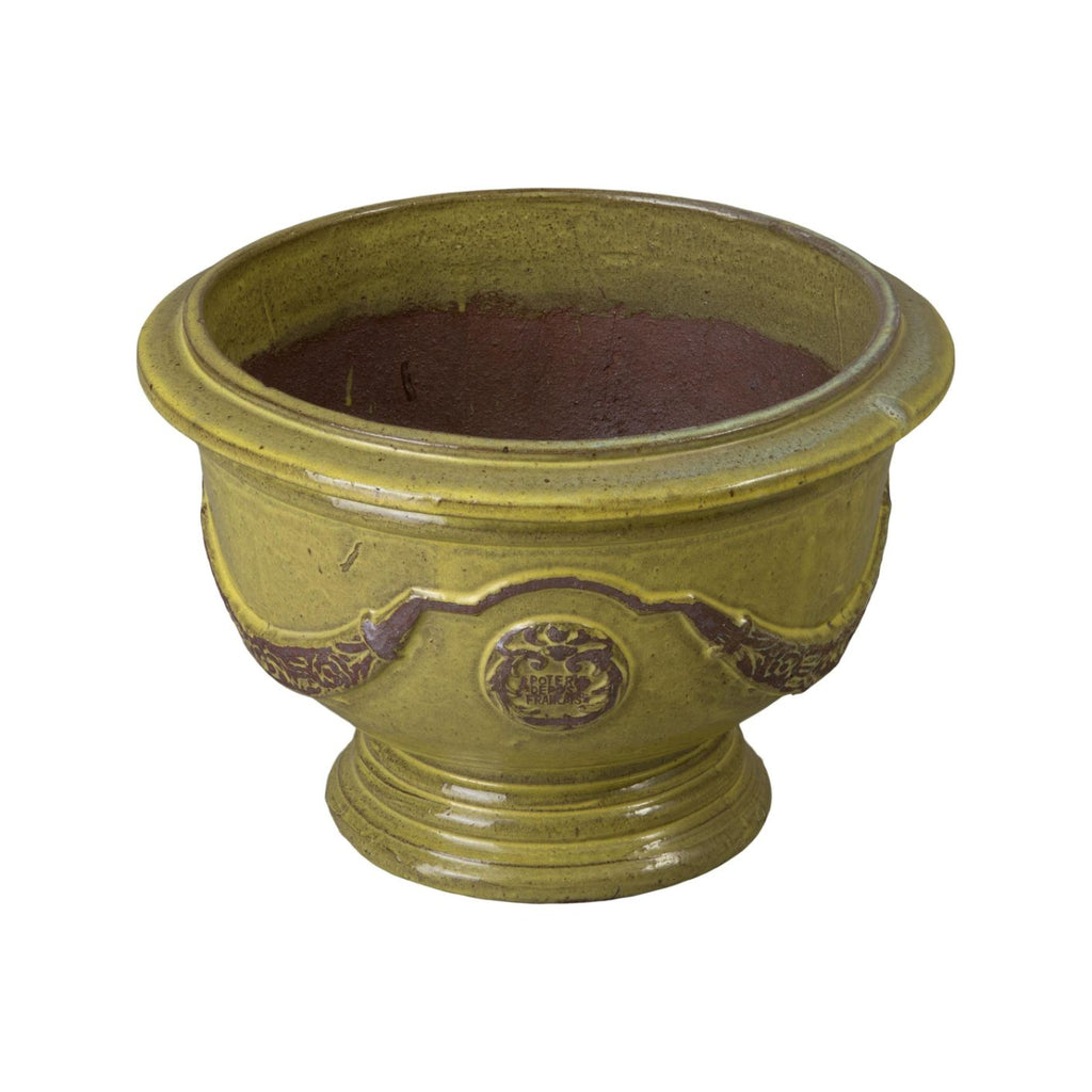 Anduze French Yellow Ceramic Outdoor Planter