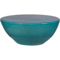 Bowness Ceramic Aquamarine Outdoor Coffee Table