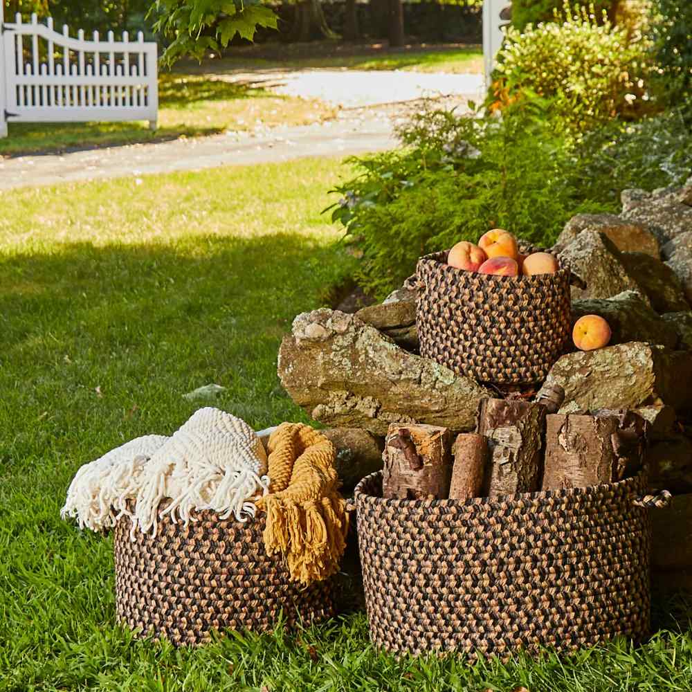 Camden Braided Handmade Outdoor Basket 3PC