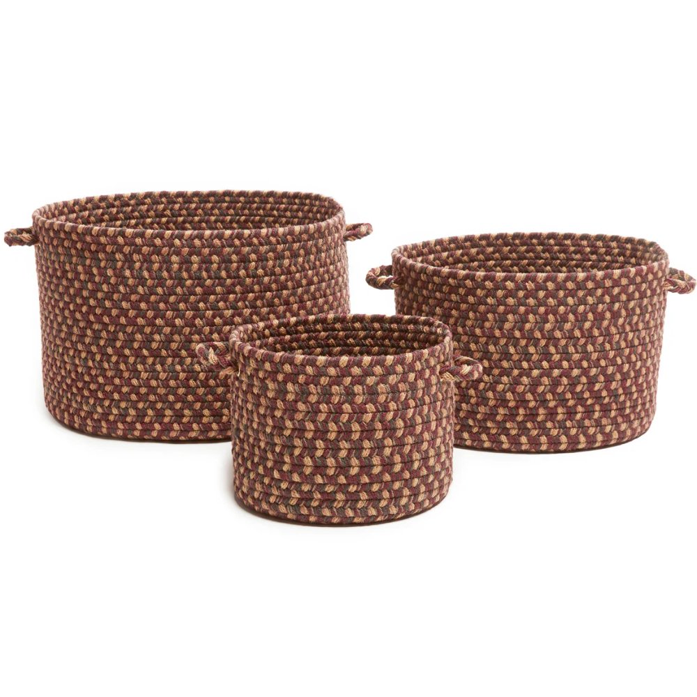 Camden Braided Handmade Outdoor Basket 3PC