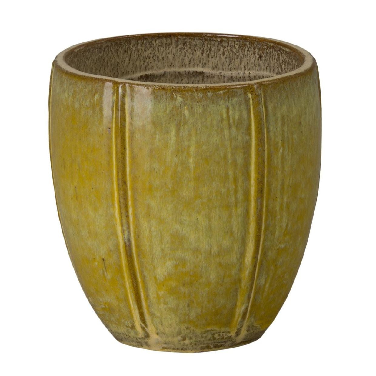 Crest 10"H Ceramic Outdoor Planter