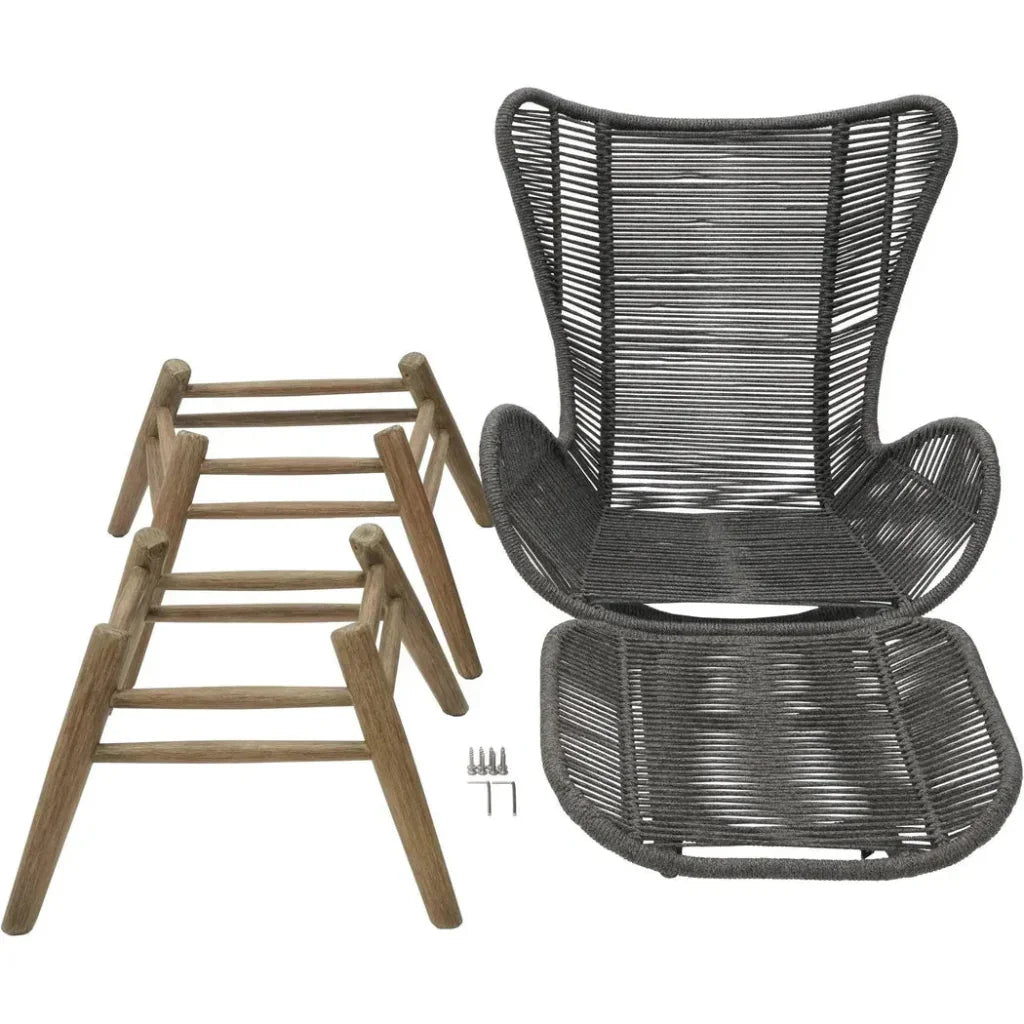Explorer Neptune Chair & Ottoman Outdoor Furniture