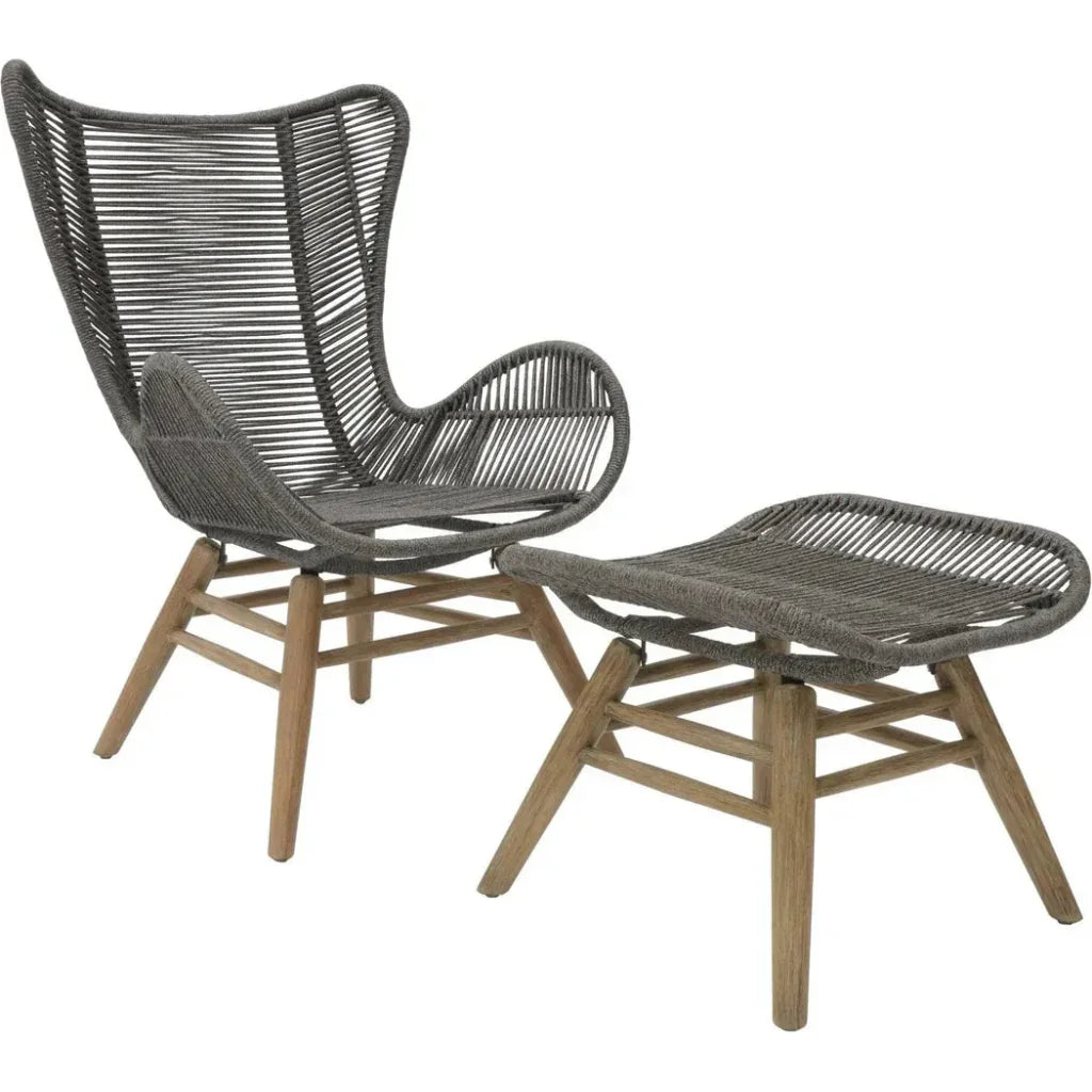 Explorer Neptune Chair & Ottoman Outdoor Furniture